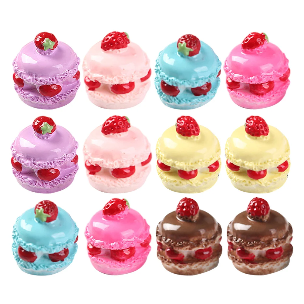 18 قطعة كعكة تحلية صغيرة واقعية الدعائم ل ديكورات منزلية صغيرة وهمية التظاهر اللعب مشهد الطعام اكسسوارات الاصطناعي الغذاء الدعامة