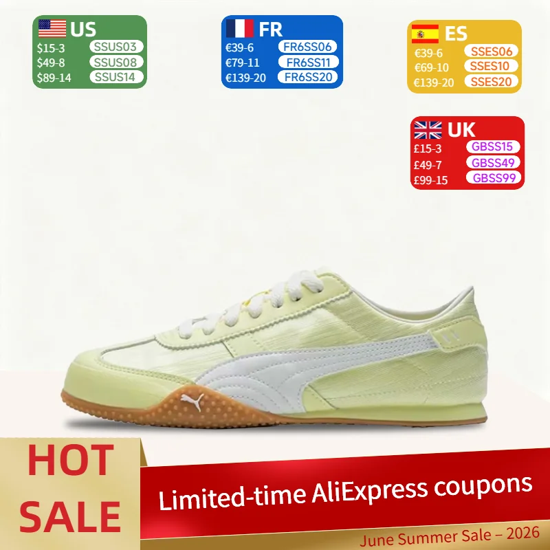 

Puma Bella UT Trendy,Fashionable,Dopamine-Inspired,Ultra-Comfortable,Versatile Low-Top Casual Shoes for Women – Yellow 405703-01