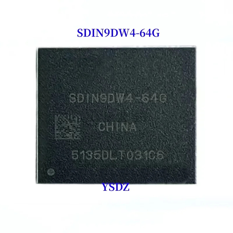 

100% новый оригинальный SDIN9DW4-64G BGA EMMC SDIN9DW4 64G