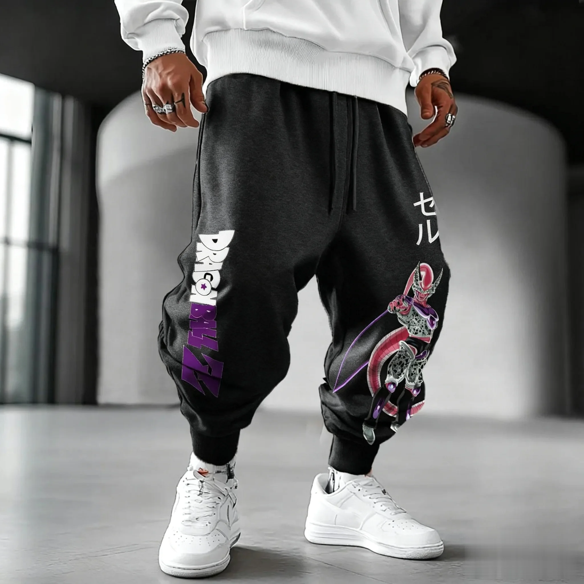 

Summer Autumn Men Sweatpants Dragon Ball Z Anime Streetwear Fashion Y2k Loose Casual Sports Pants Cartoon Print Hip Hop Trousers