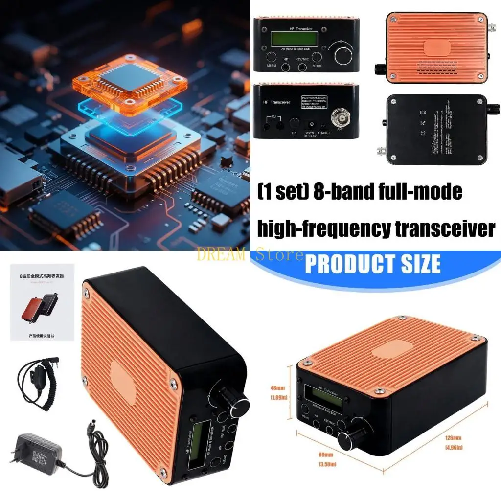 Permanente metalen 8-groepstransceiver Overeenkomst voor meerdere apparaten Dichte grootte voor technische specialisten