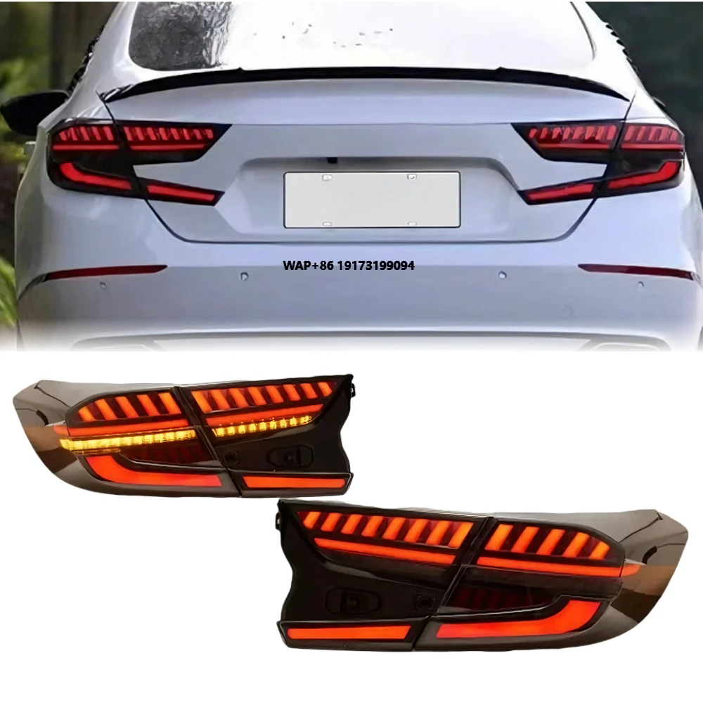 

for Accord 10th Gen Taillight 2018-2021 LED Tail Light DRL Sequential Indicator Rear Lamp Plug and Play Assembly