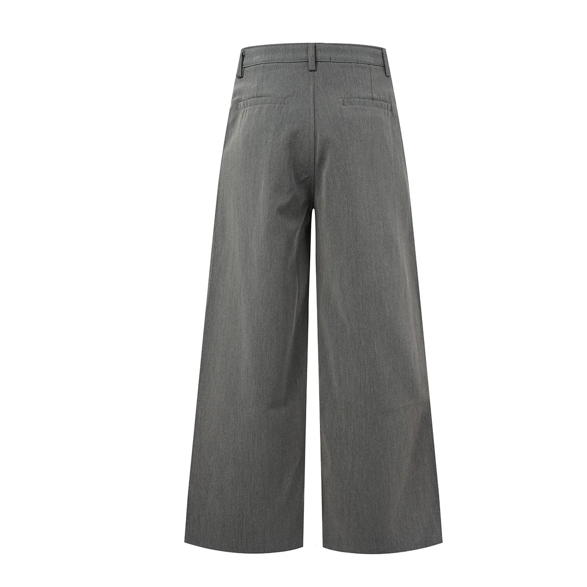 MWJLPWQ American Retro Style Wide-Leg Suit Pants For Men Pleated Design Simple Commuting Stylish Loose Casual Trousers 20893