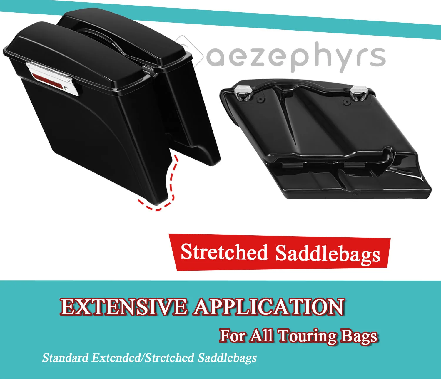 Tas Sadel Keras Sepeda Motor Sarung Bantal Penyangga Grommet Karet untuk Harley Touring Electra Glide FLHTCU Street Road King FLHRC
