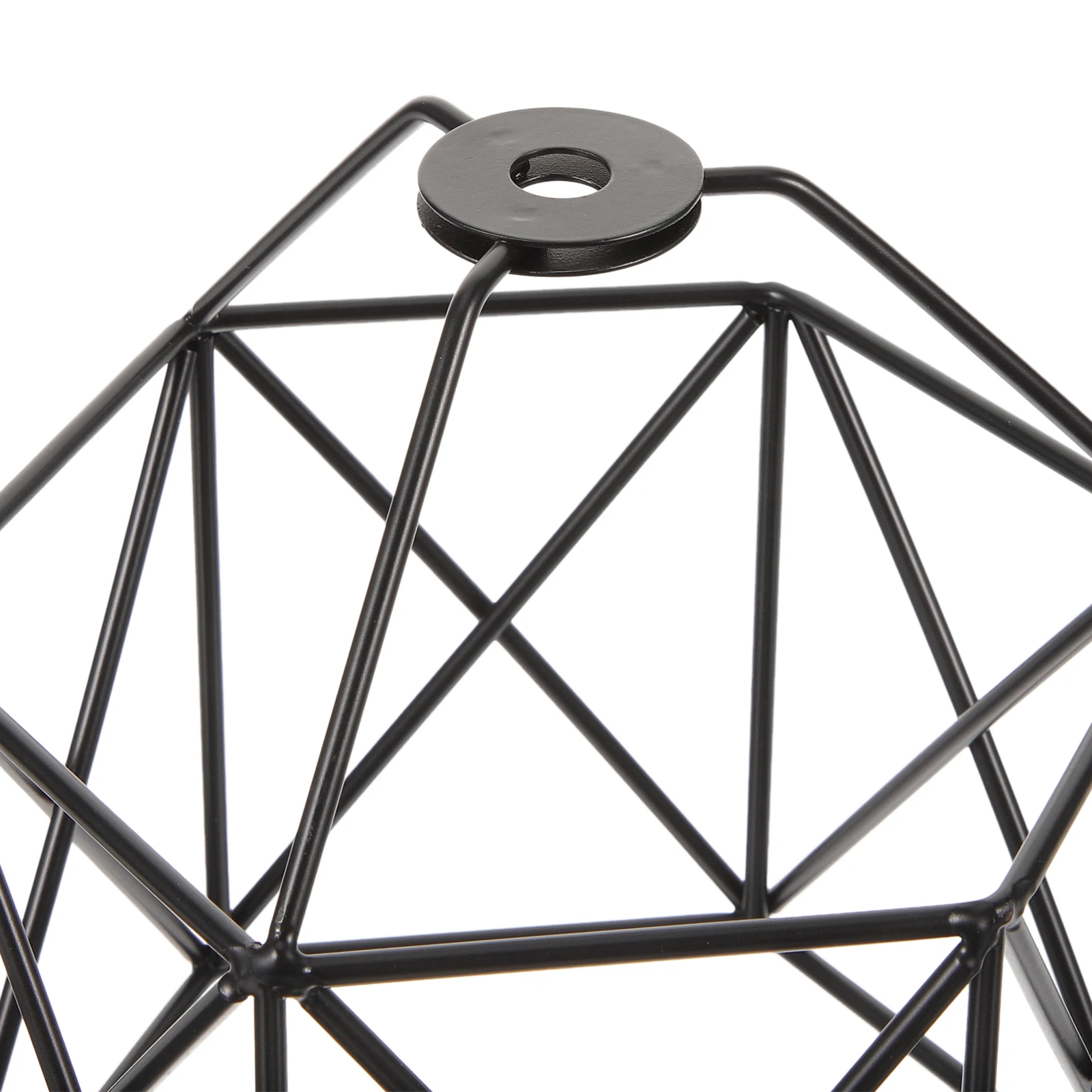 

Vintage Cage Lamp Shade Wrought Iron Metal Light Shade Rust Resistant Pendant Lampshade Decorative Ceiling Cover For Bedroom