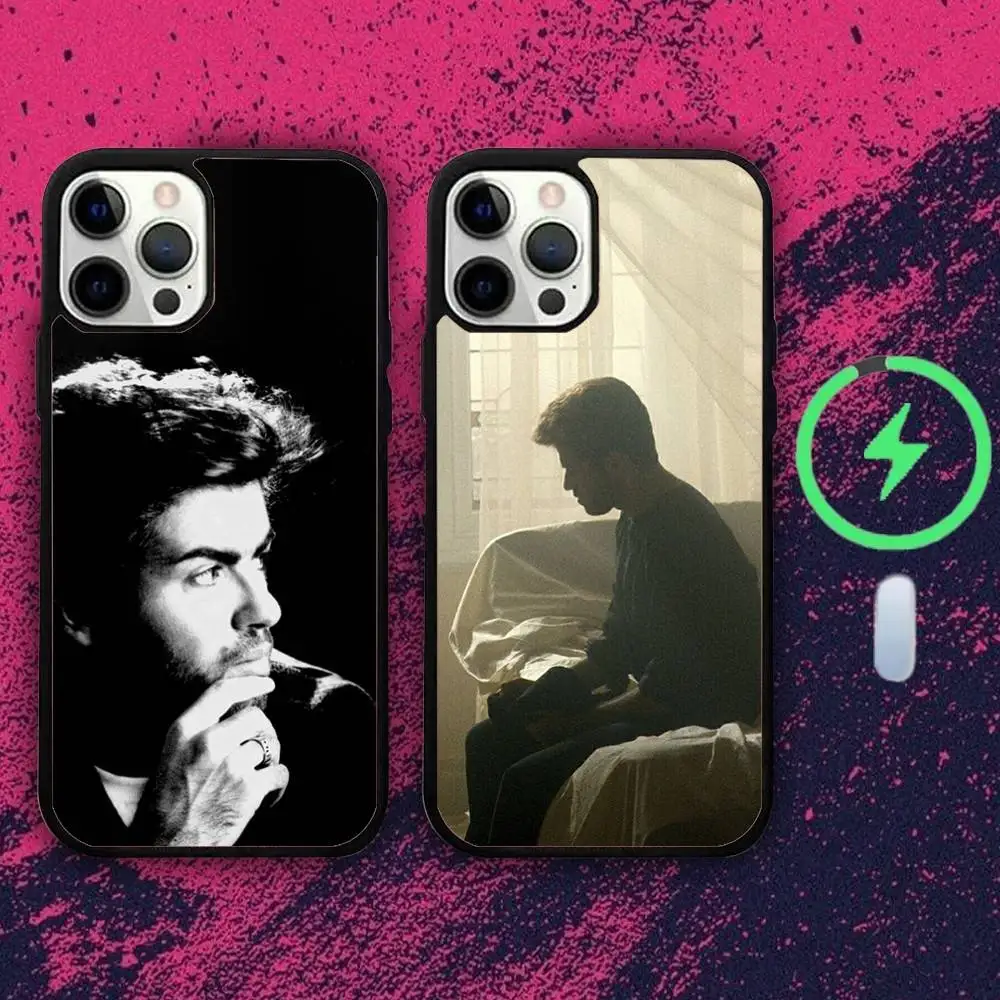 

G-Georges Singer M-Michaels Phone Case For iPhone 16e,16,15,14,13,12,11,Plus,Pro,Max,Mini Magsafe Magnetic Wireless Charging