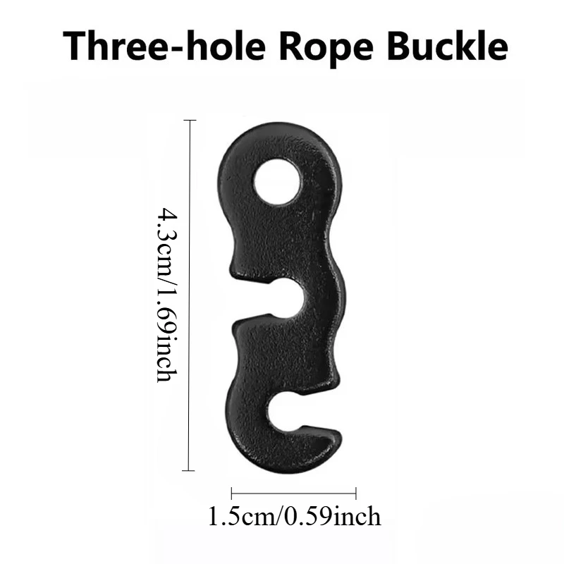 8/16pcs Adjustable Tent Wind Rope Buckle S-type Wind Cord Umbrella Rope Buckle Outdoor Camping Sturdy Accessories Random Color