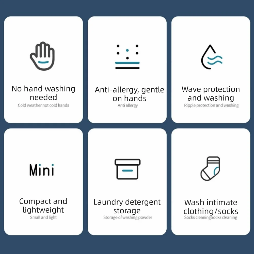 Multicolor Underwear Washboard Thicken Material Plastic Socks Washboard Antislip Cleaning Accessory Washing Board Dormitry