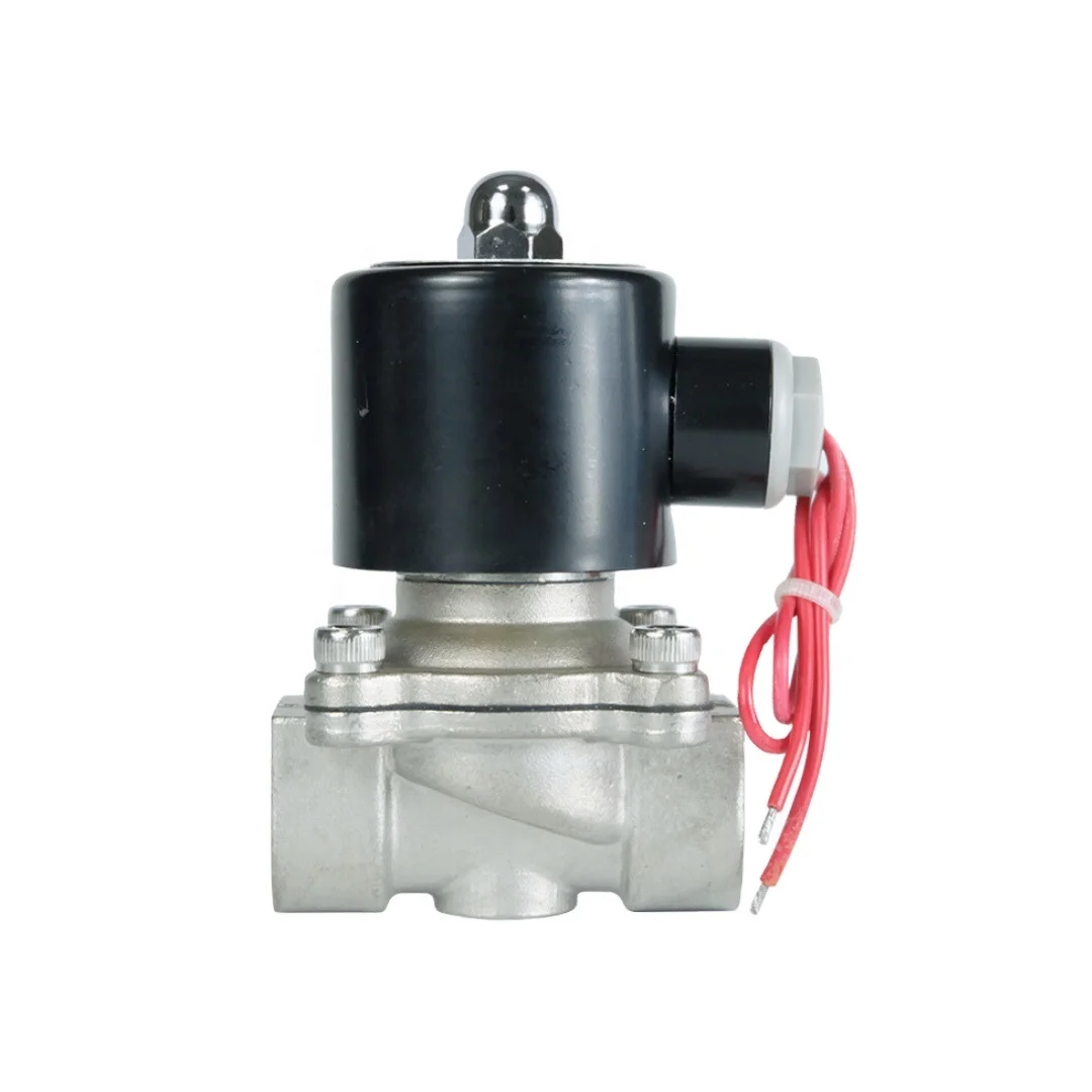 

DKV 2W Normally Closed 1 Inch Stainless Steel Water Solenoid Valve AC220V DC12V/24V Electric Diaphragm Solenoid Valves for Water