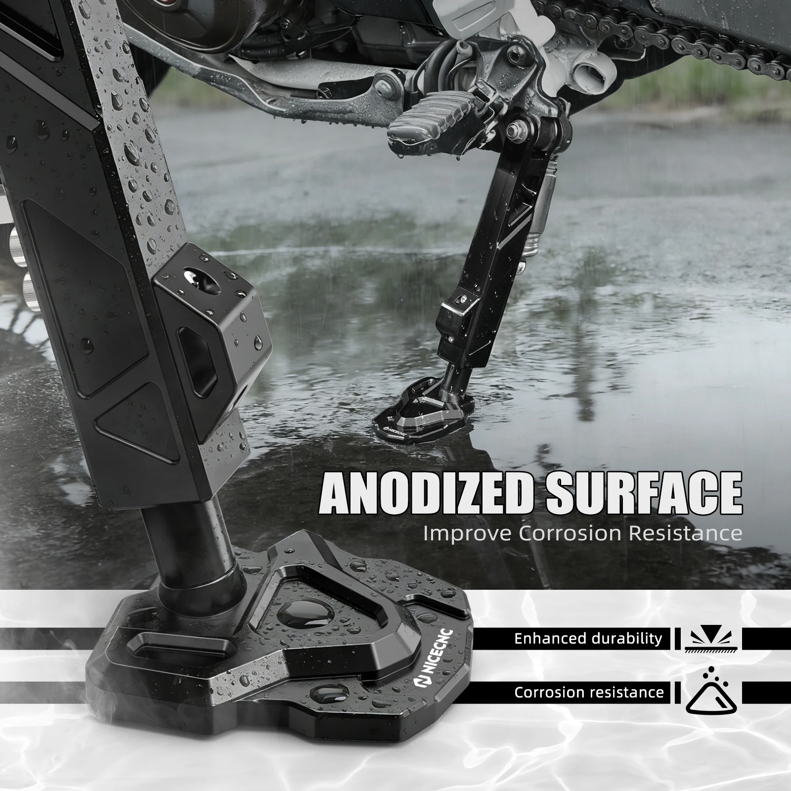 Für Honda CRF1100L Africa Twin 2020–2025 2024, NICECNC, verstellbarer Ständer, Africa Twin CRF1100L Adventure Sport 50530-MKS-E01 – Detail 7