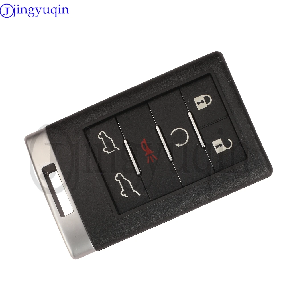 Jingyuqin 4/5/6 Buttons Flip Remote Car Key Shell For Cadillac STS CTS EXT ESV 2007-2014 Folding Auto Case Fob Replacement