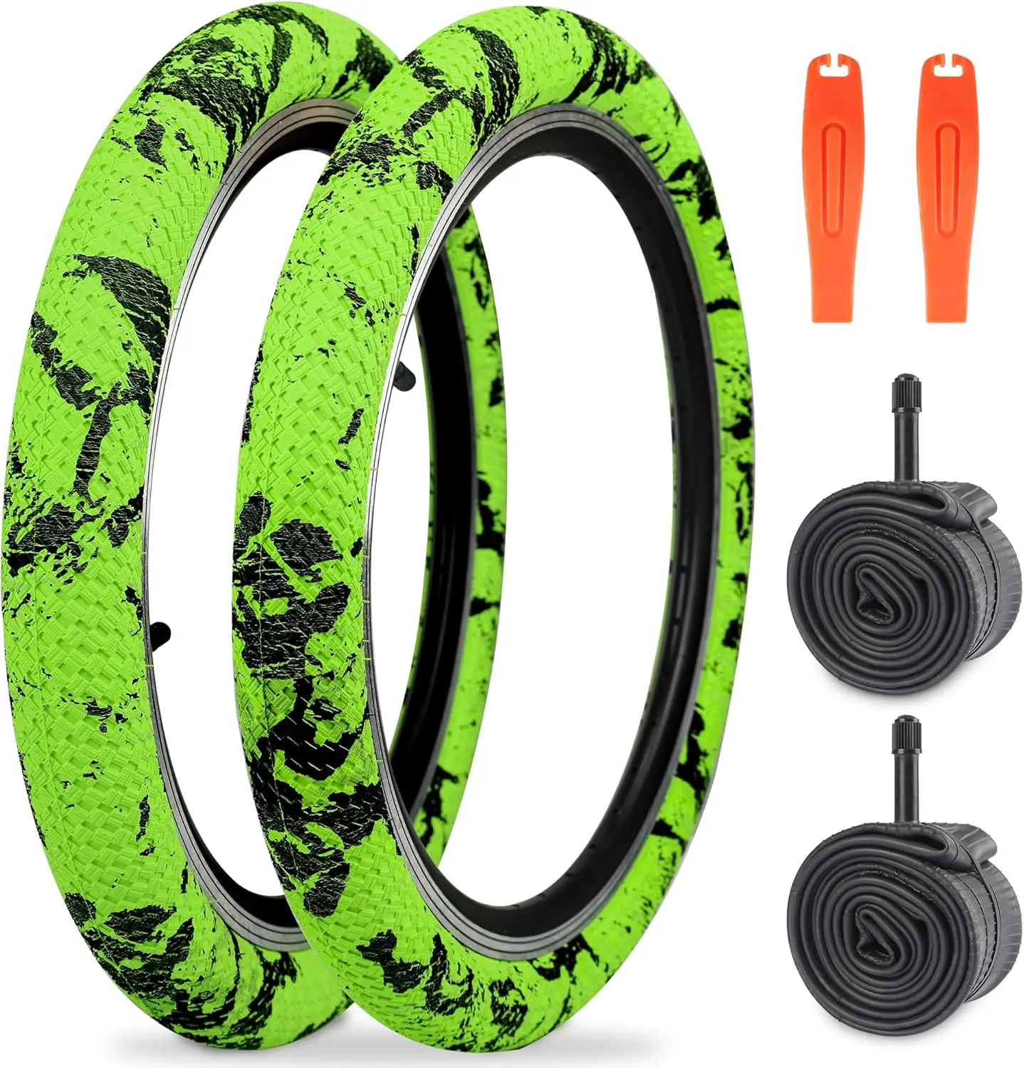 

Комплект из 2 велосипедных шин 16/20 дюймов с внутренними камерами для горных велосипедов, BMX, MTB (на замену)