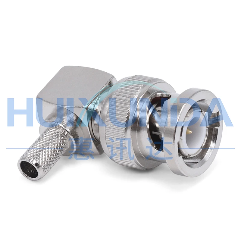 BNC-C-JW-3 BNC Male Elbow Crimp 50-3/LMR200 Wire BNC-C-JW5 Connector JW-3