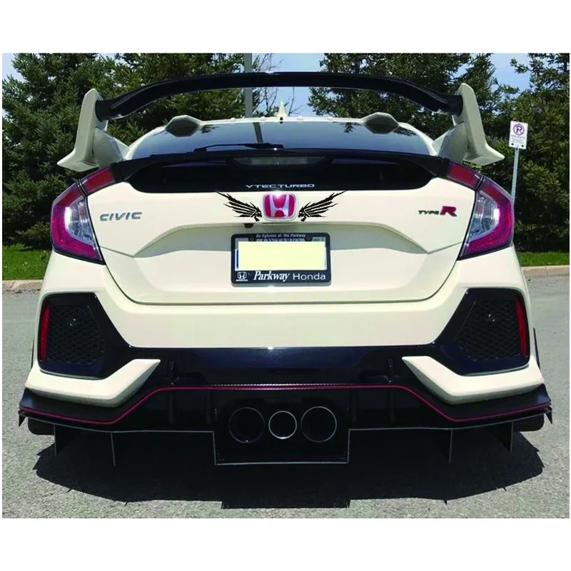 2PCS Creativity Small Town Wings Computer Helmet Car Stickers Decal Auto Motorcycle Exterior Waterproof PVC Accessories,10cm*6cm