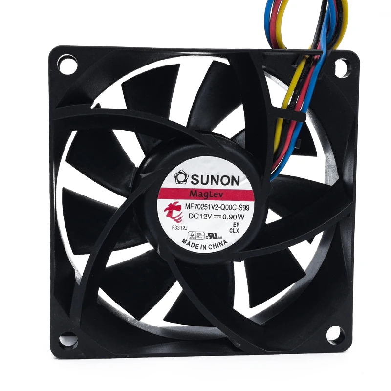 SUNON MF70251V2-Q00C-S99 7025 12V 0.9W 4-pin PWM Magnetic Levitation Cooling Fan