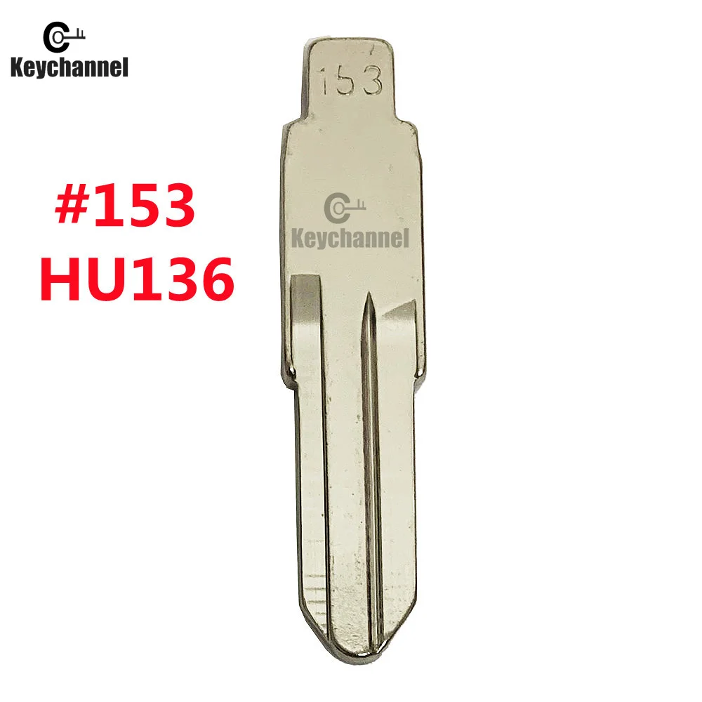 Ключ для автомобиля HU136 #153 KD, 10 шт., дистанционное пустое полотно для Renault SANDERO Dacia Clio Duster 4. 3 LOGANfor KEYDIY KD VVDI Xhorse