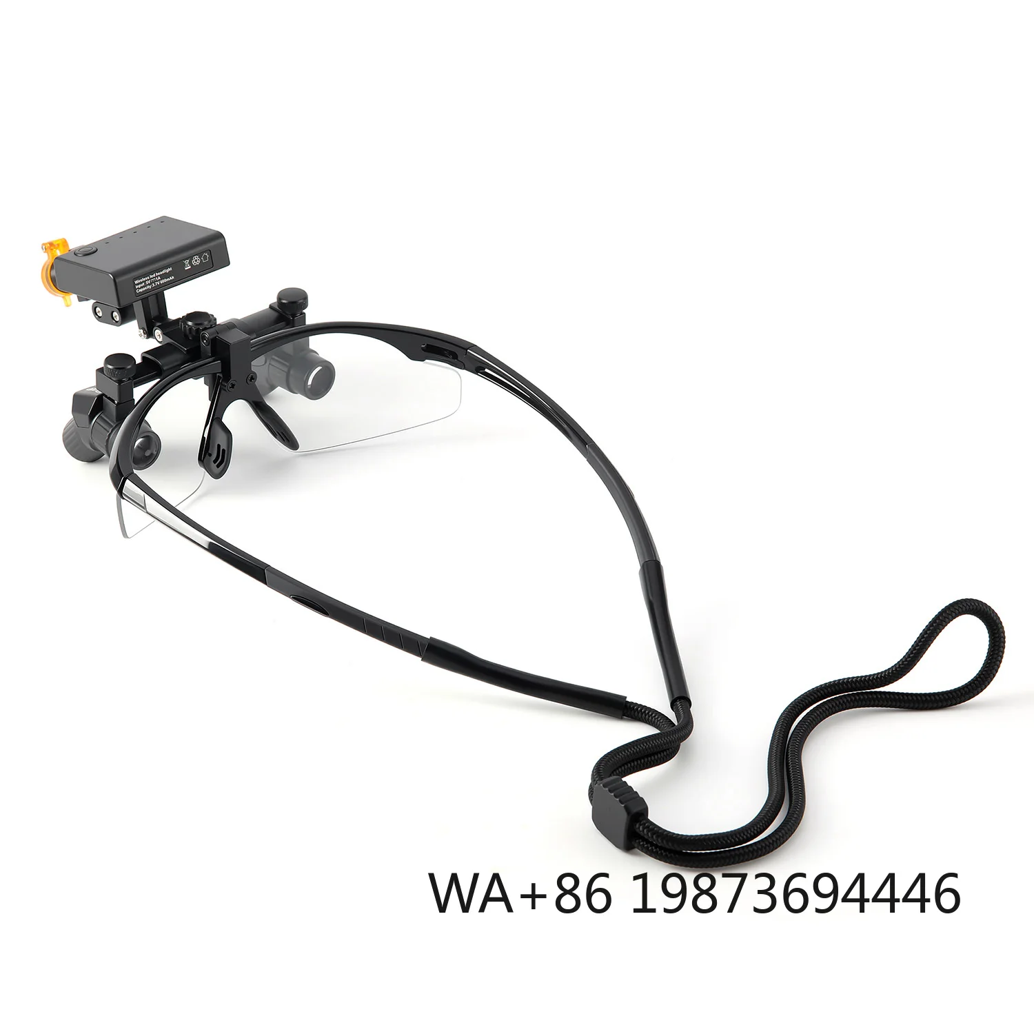 

5X dental surgical loupes, portable LED headlight equipped magnifier for dental operation