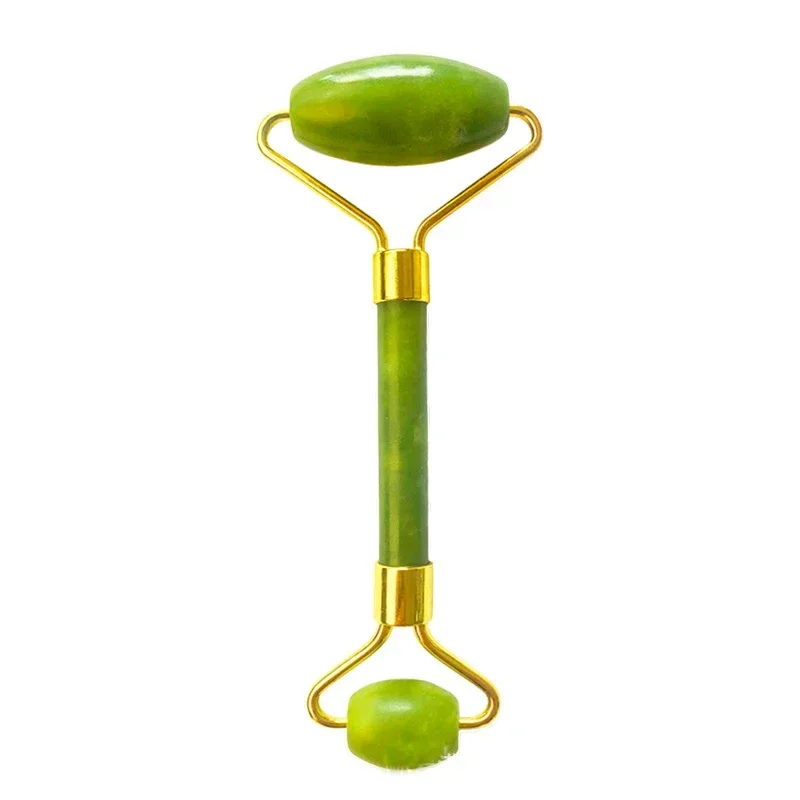 天然翡翠ローラー美顔器、かっさ用翡翠石美顔器、しわ防止リフト、フェイシャルビューティー、スキンケアマッサージツール