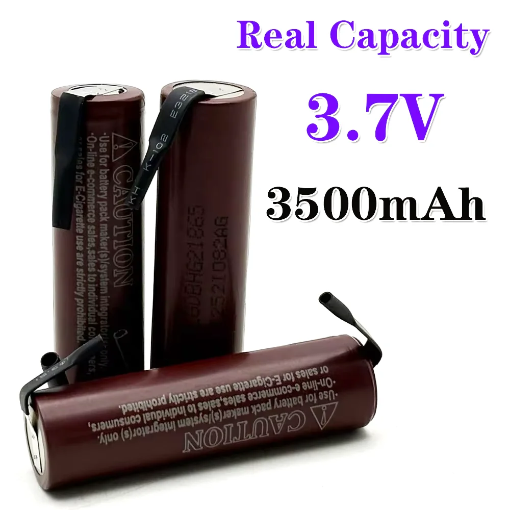 

18650 HG2 3500mAh 3.7V lithium battery with continuous 25A discharge