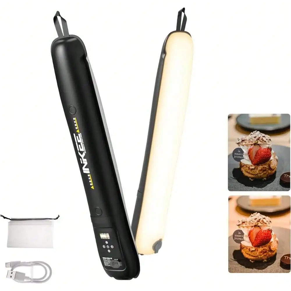 

Outdoor Portable Inflatable TPU Air Tube Fill Light Recharge 15W Bi-color N52 Magnetic 2700K-6500K for Photography LiveStreaming