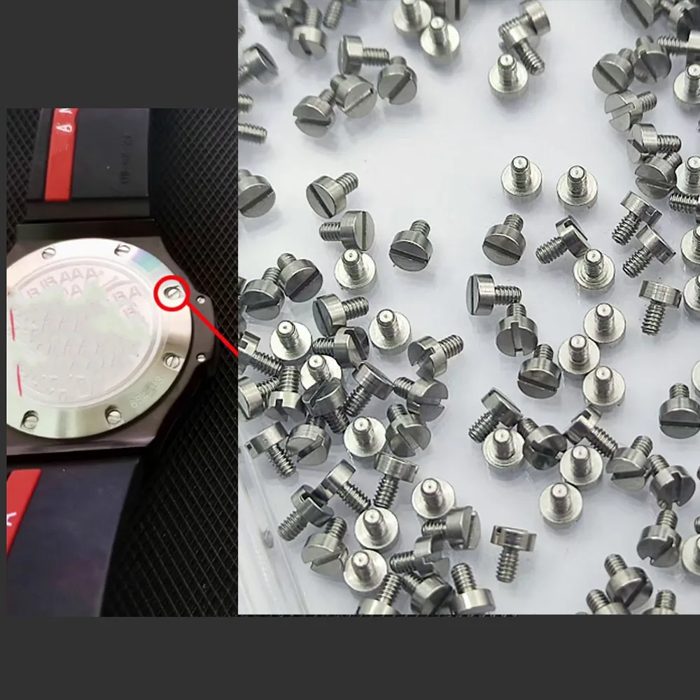 50 قطعة أجزاء إصلاح مناسبة لمسامير الغطاء الخلفي Hublot 2.5xM1.2x3.0 مسامير صغيرة أجزاء إصلاح الساعة 10 قطعة #2