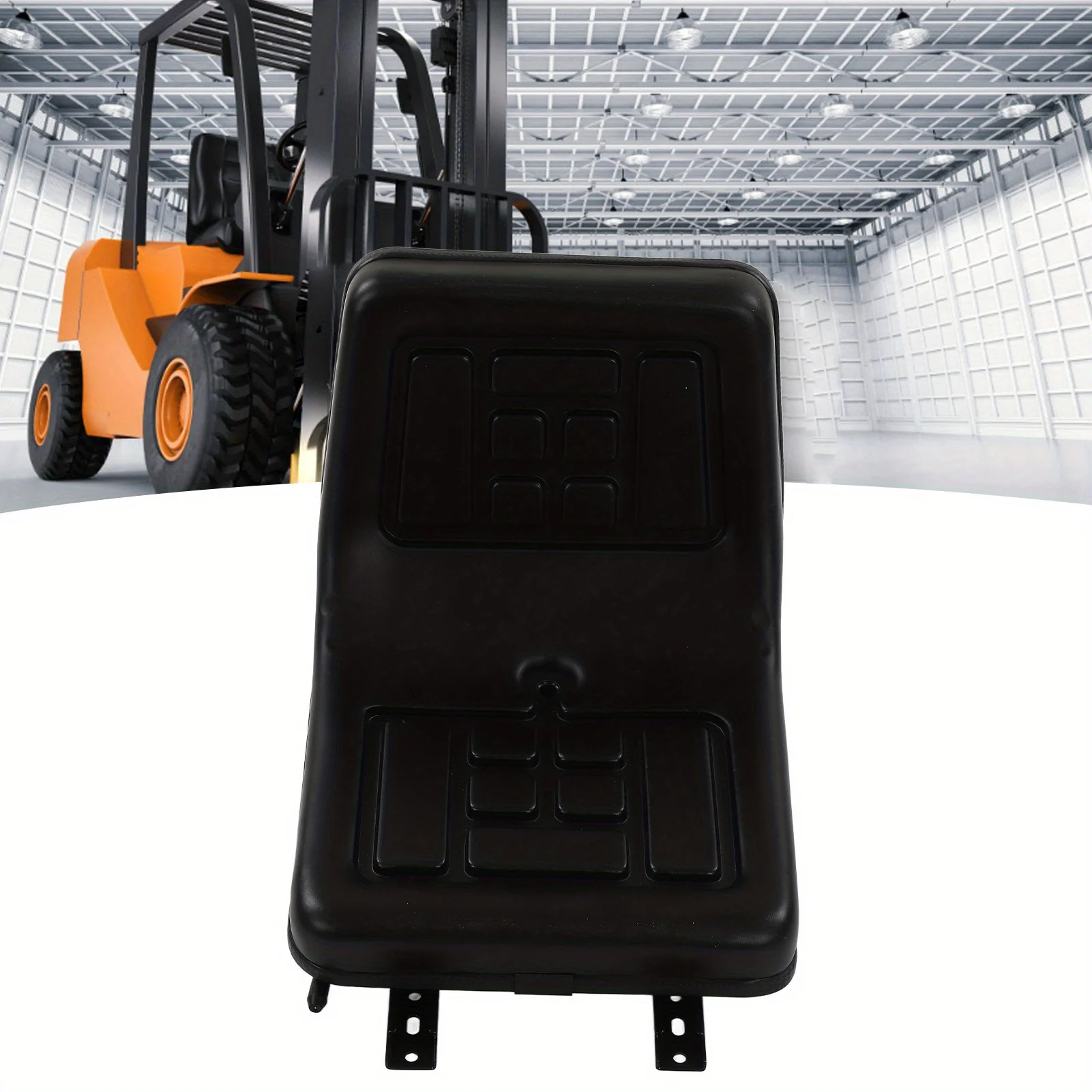 Tractor Seat Ergonomically Comfortable PU Leather Wear Resistance Sturdy Forklift Excavator Seat for Engineering Vehicle