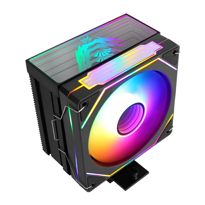 120 مللي متر 4 أنابيب الحرارة التبريد الصامت RGB مروحة وحدة المعالجة المركزية برودة متوافق إنتل LGA115x 1200 1700 18xx i5 i7 xeon x79 x99 2011 2066 AM4 AM5