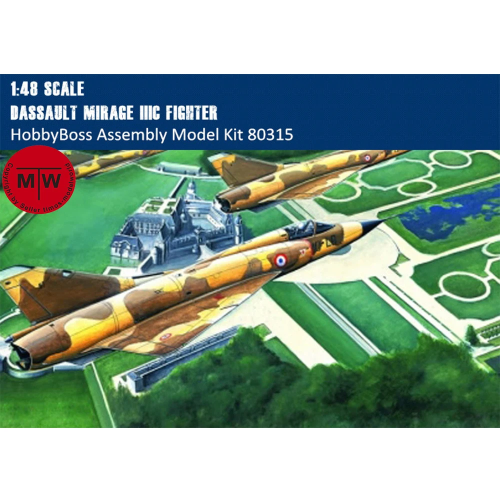 

HobbyBoss 80315 1/48 Scale Mirage IIIC Fighter Military Plastic Aircraft Assembly Model Kits