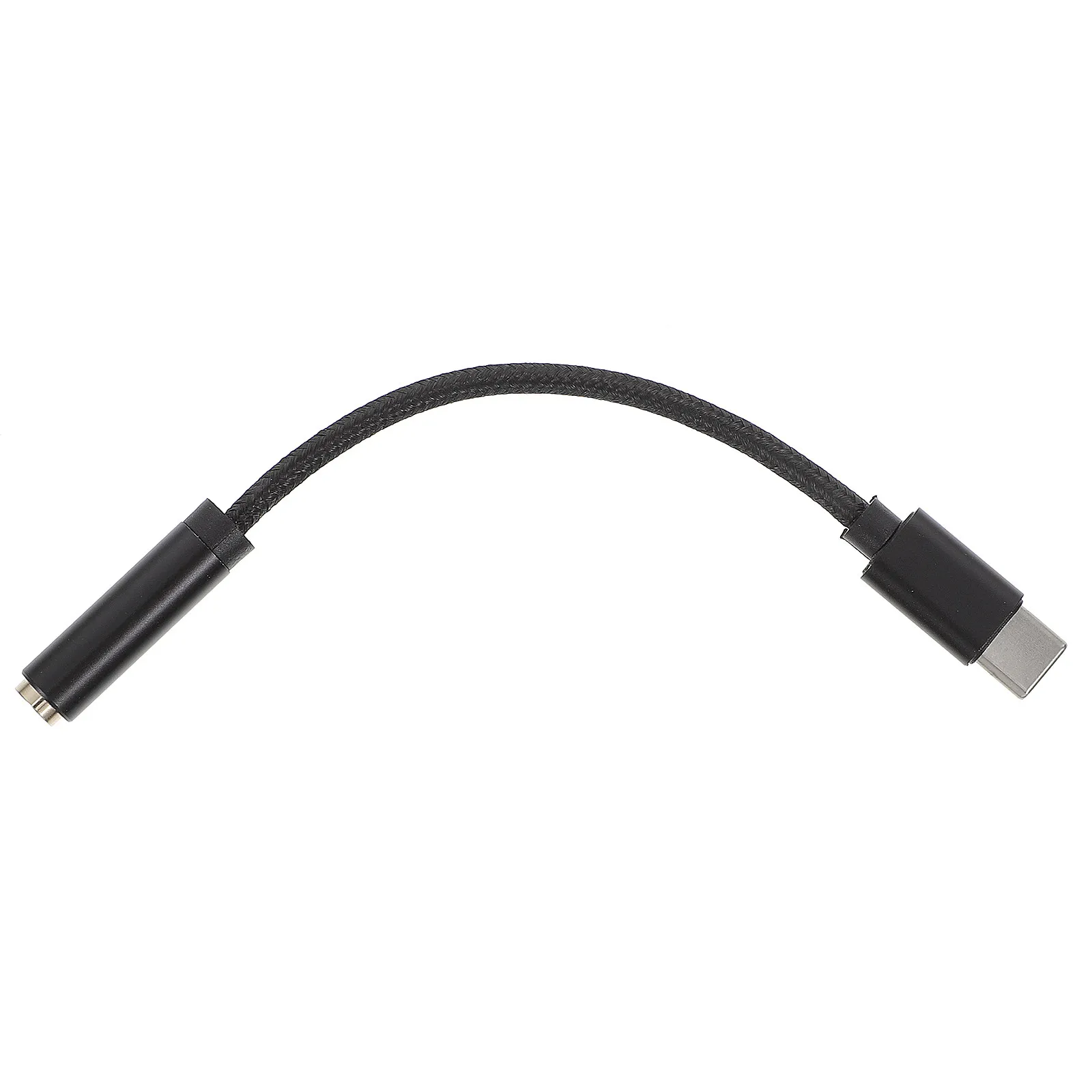 USB Type C to 3.5mm Headphone Adapter Aluminum Alloy Shell Nylon Braided Audio Converter Cable Earphone Adapter