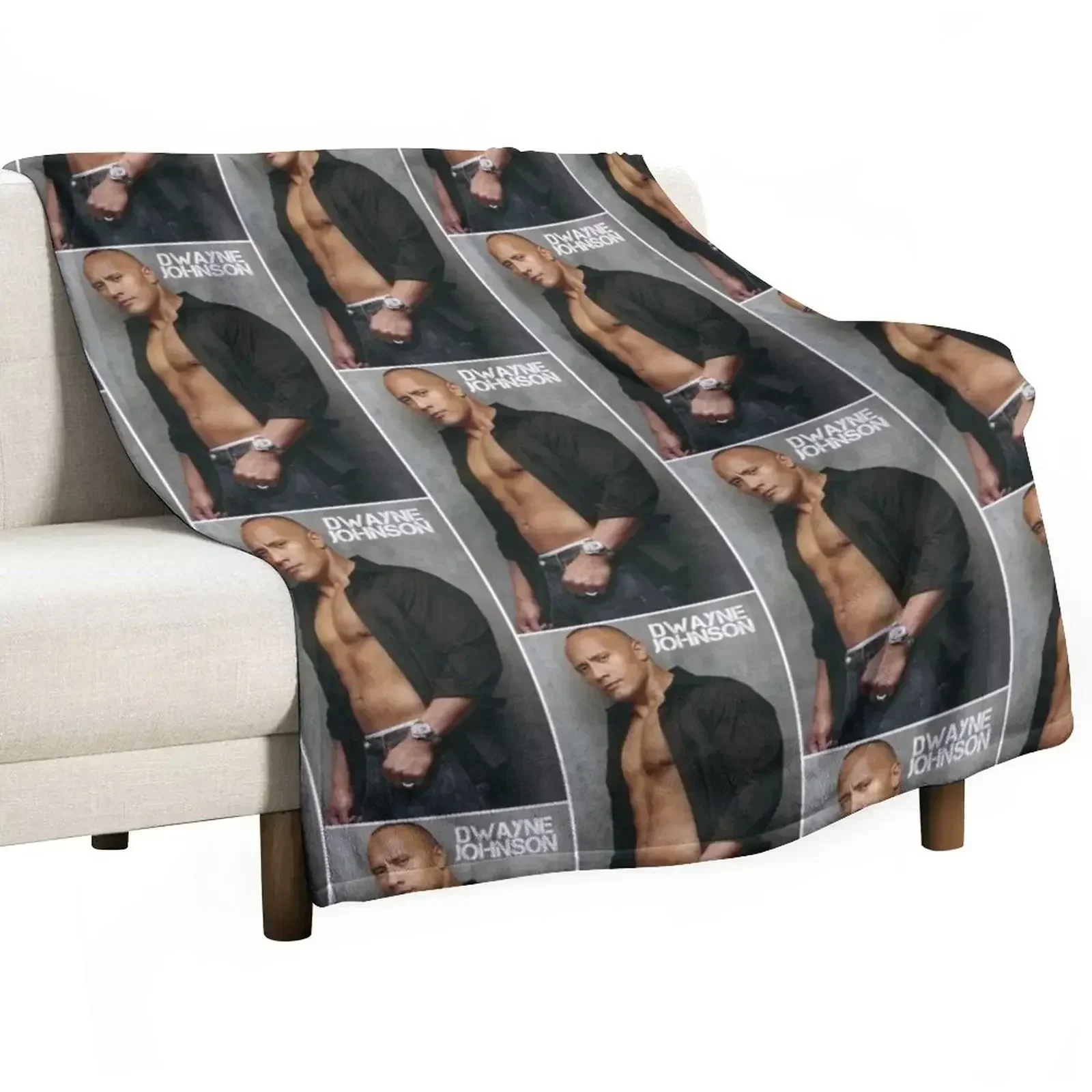 dwayne the rock johnson Throw Blanket heavy to sleep Cute Decorative Throw warm winter Comforter Blankets