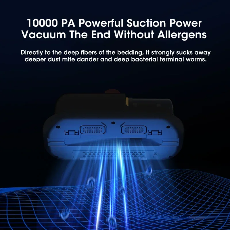 Xiaomi 10000Pa New Mattress Vacuum Mite Remover Cordless Handheld Cleaner Powerful Suction for Cleaning Bed Pillows Clothes Sofa