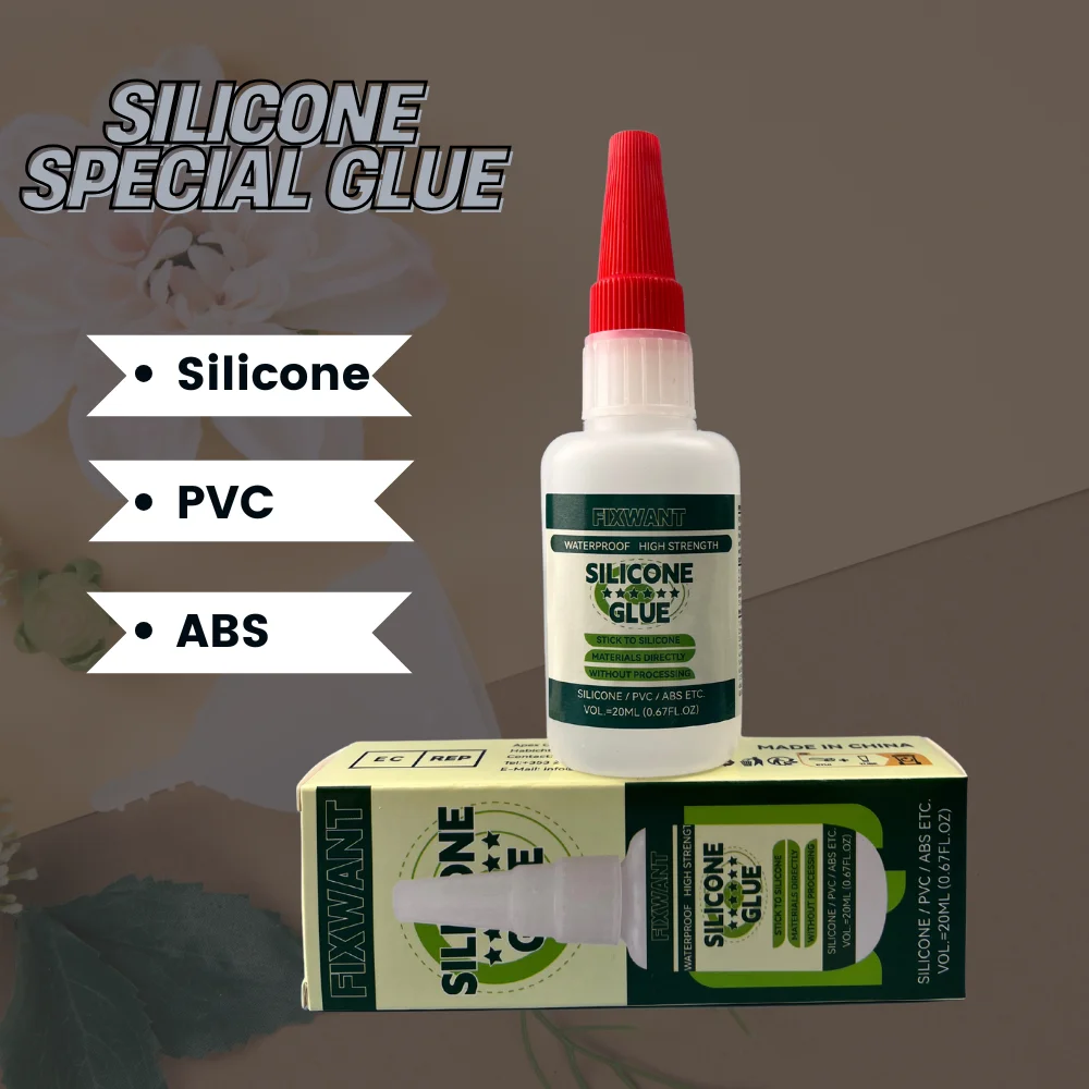 Pegamento de silicona FIXWANT TPR TPU PVC ABS cuero madera impermeable secado rápido solución de unión multiusos adhesivo súper fuerte