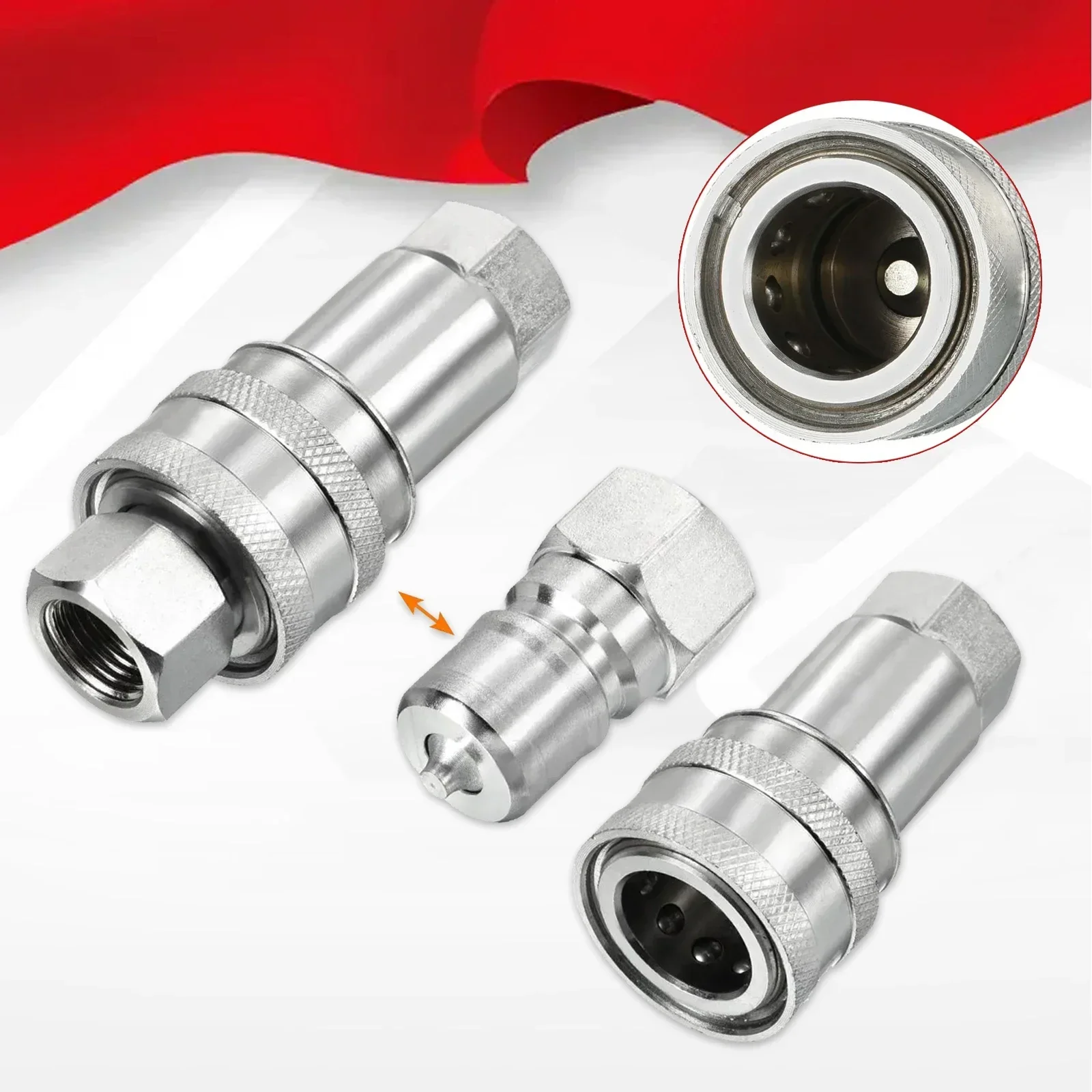 Imagem -05 - Novos Acessórios de Tubulação Rosqueados M16x1.5 mm Conectores Rápidos Hidráulicos Abertos e Fechados Duplos Auto-vedantes Acessórios de Tubulação de Óleo Peças de Ferramentas