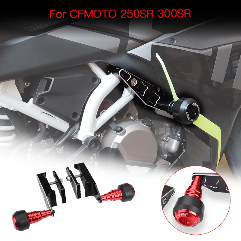 Motorcycle slider frame sliders Engine Protective Guard cover Falling Protection Compatible with CFMOTO 250SR 300SR 300SR 250SR