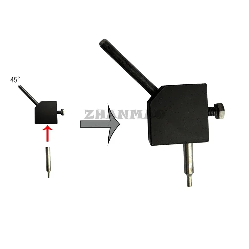 

45 Degree Angle Converter for Gem Faceting Machine Jade Grinding Faceted Manipulator Gemstone Angle Polisher Parts