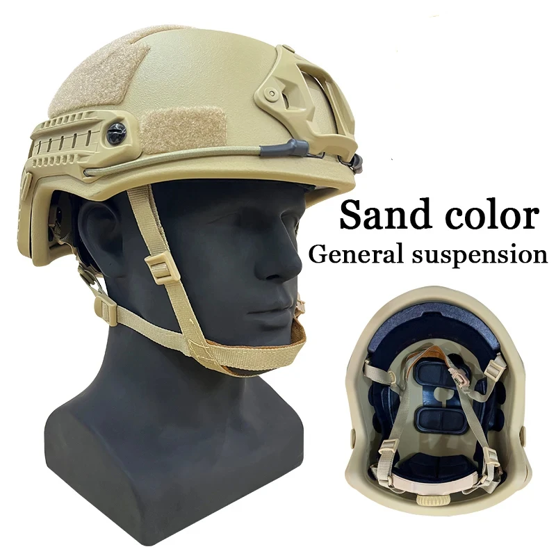 Tactical Helmet Cutting 100%UHMW-PE Ballistics Helmet Wendy Lining NIJ IIIA9mm .44Fast Helmet Rapid Trajectory Helmet