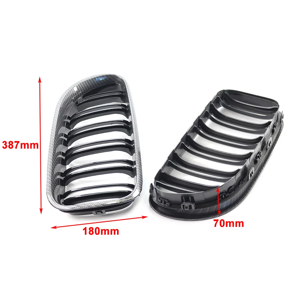 Carbon Fiber ABS Auto Front Kidney Grille Replacement Grill Cover For BMW M6 F06 F12 F13 6Series 2012 2013 2014 2015 2016 2017