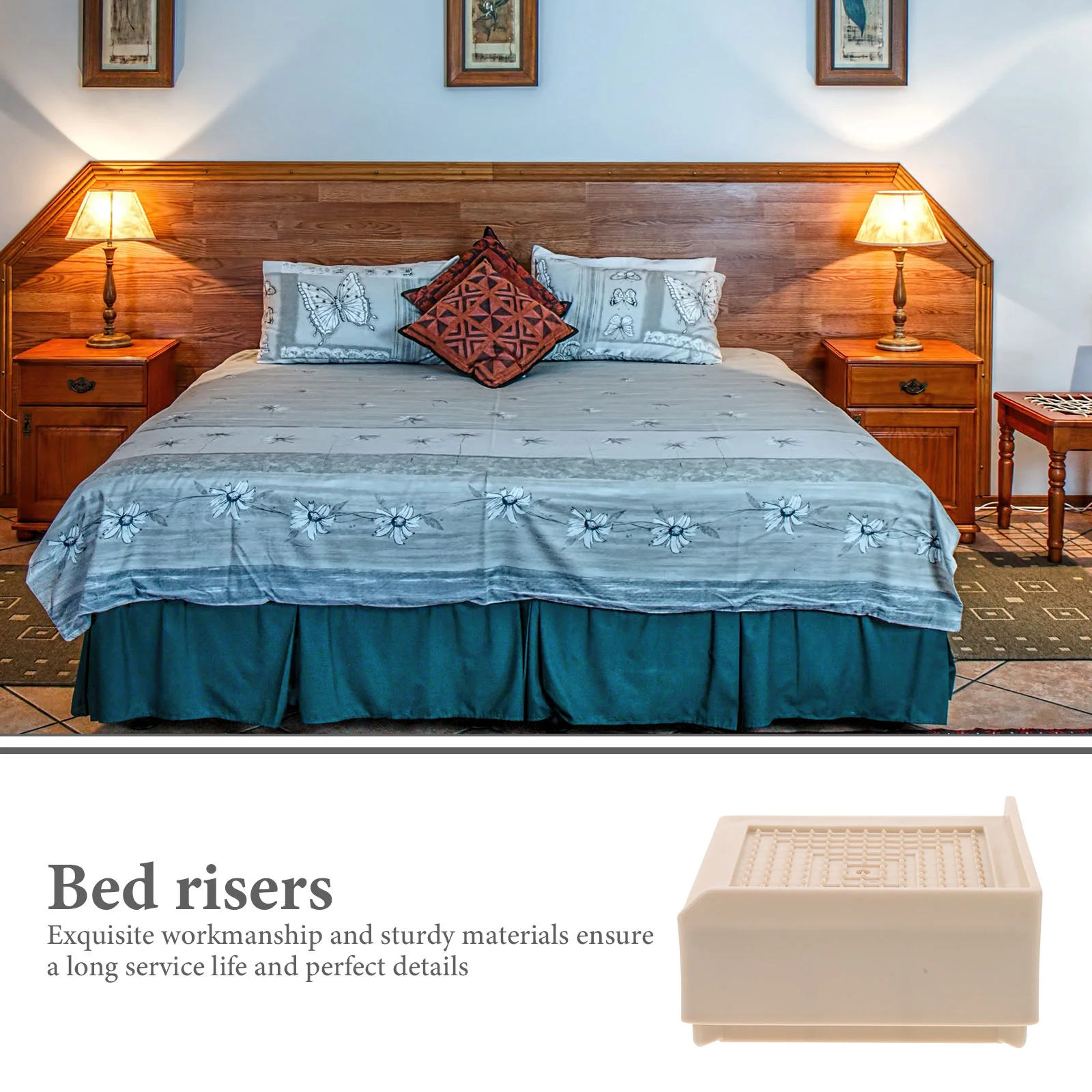 Elevadores para patas de escritorio, bloques elevadores, alfombrilla para cama, altura de muebles, silla resistente, 4 Uds.
