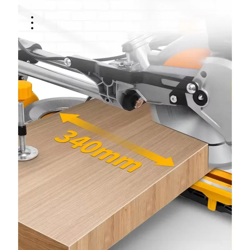 8 12 Inch Industrial Electric Miter Saw 1700W 210mm Blade Precision Cutting for Wood Aluminum Plastic