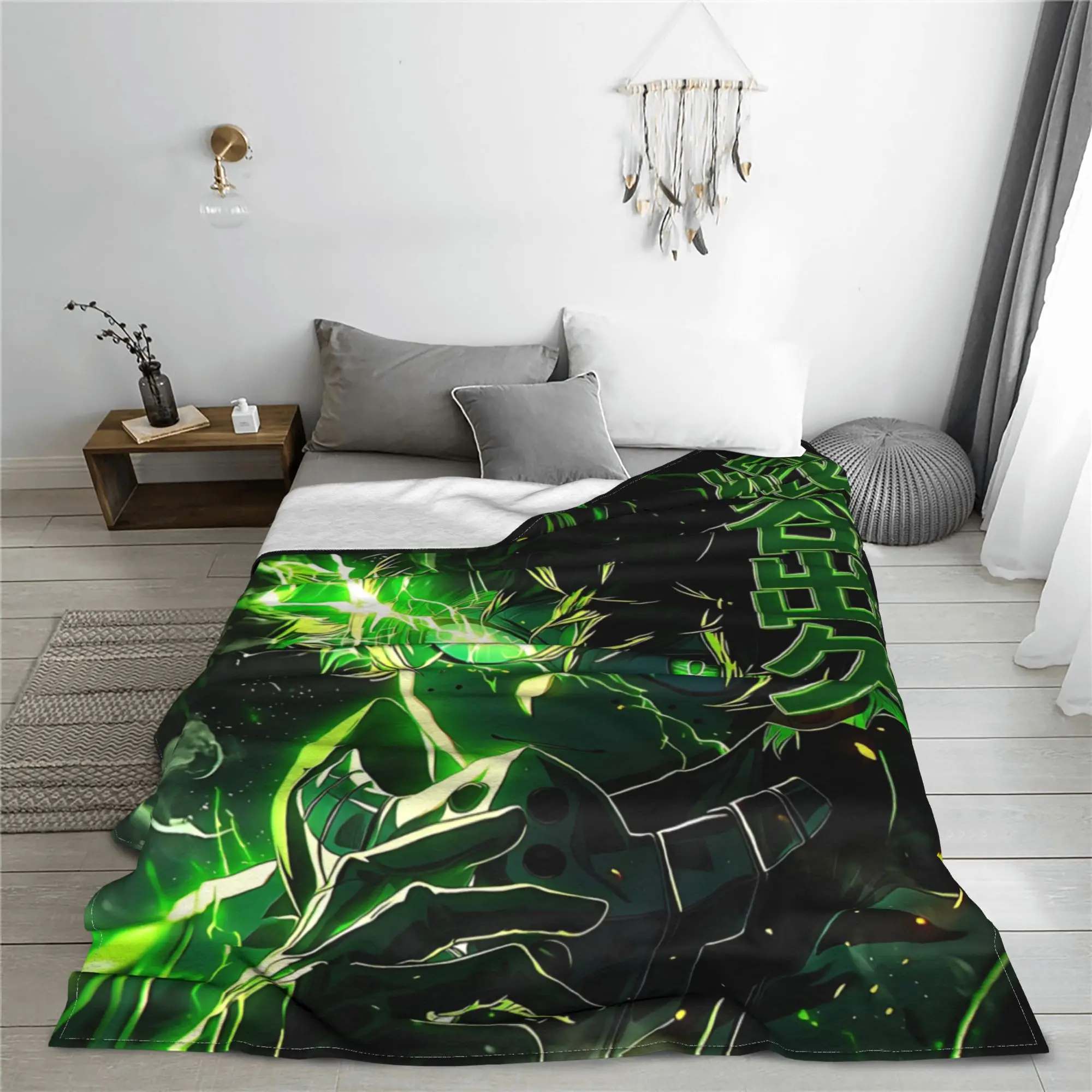 1PC Izuku Midoriya  Winter Blankets for Adults Bedding Home Interior Sofa Knee