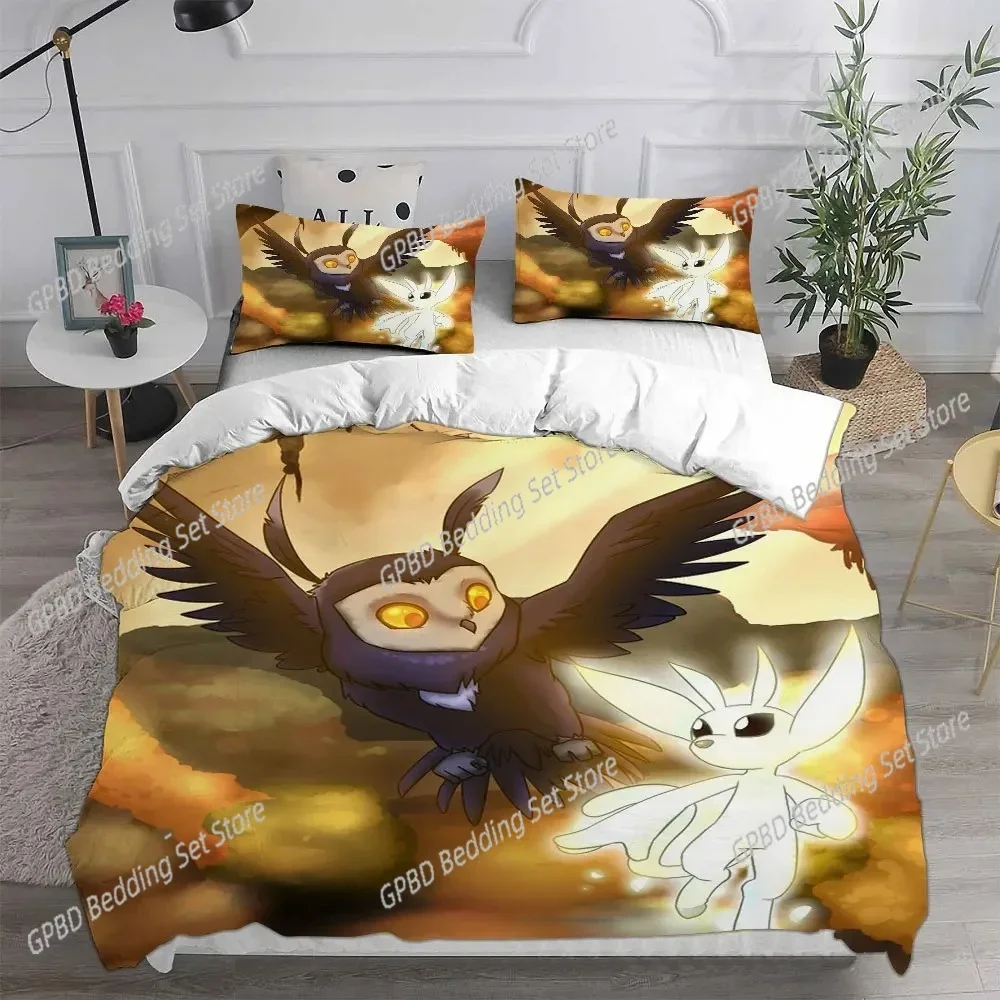 Game Ori and the Blind Forest 3D Bedding Set Duvet Cover Pillowcases Single Twin Full Queen King Size Home Decor Quilt Boys Gift