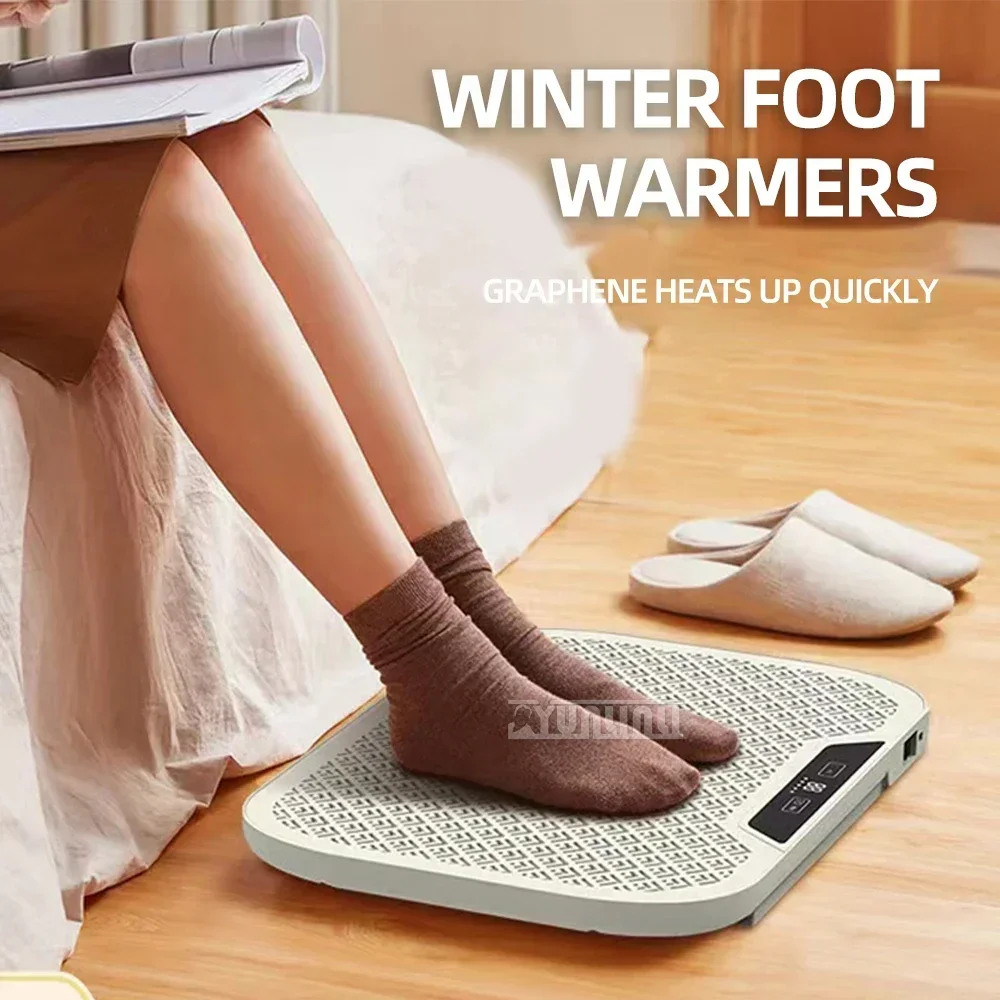 Scaldapiedi elettrico per uso domestico scaldapiedi costante intelligente riscaldatore per massaggio pieghevole per uso domestico in ufficio