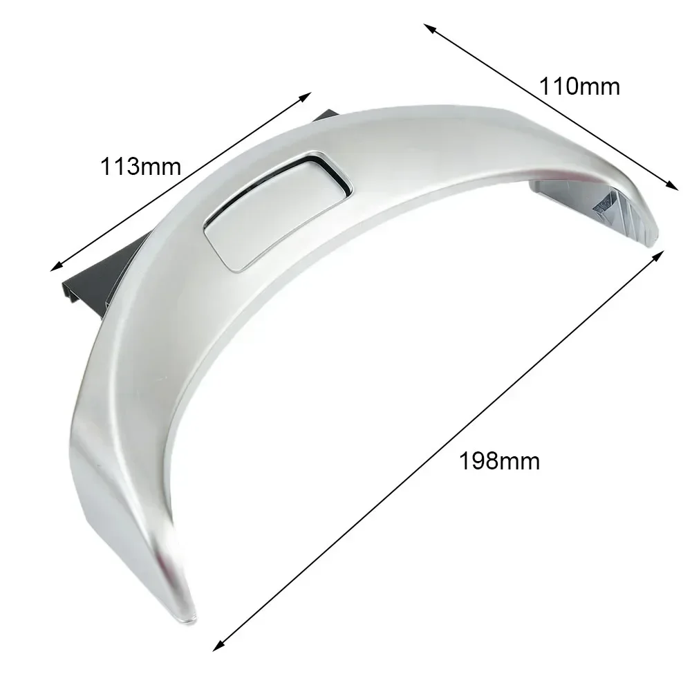 Interruttore della scatola del bracciolo della console anteriore Nuova copertura per auto argento 1PC 2056803711   A 2056803407   Sostituzione diretta Uso durevole