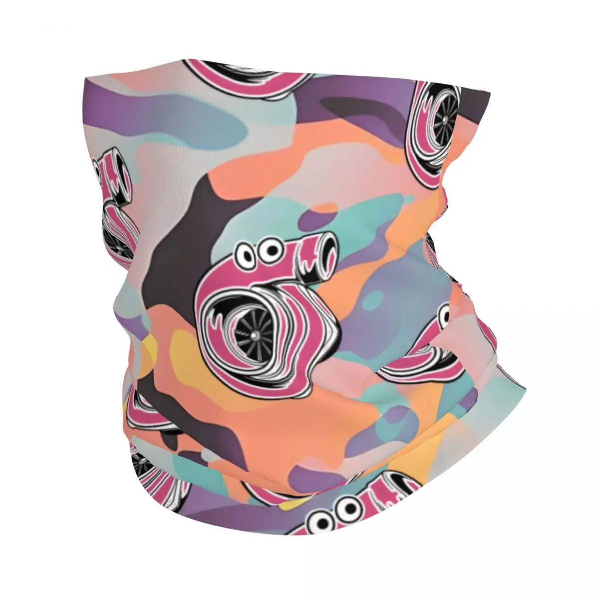 Funny T-Turbo Bandana Neck Gaiter Motocross Face Scarf Running Unisex Adult Winter