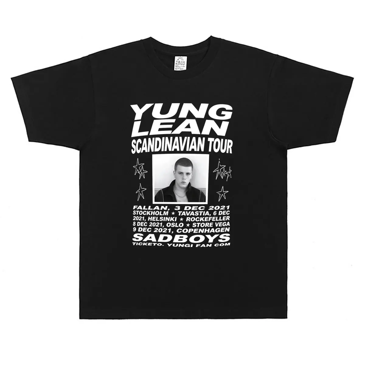 Rapper Yung Lean Tour T Shirt Men Women Hip Hop Fashion Oversized Short Sleeve T-shirt Men's Clothing Casual 100% Cotton Tshirt