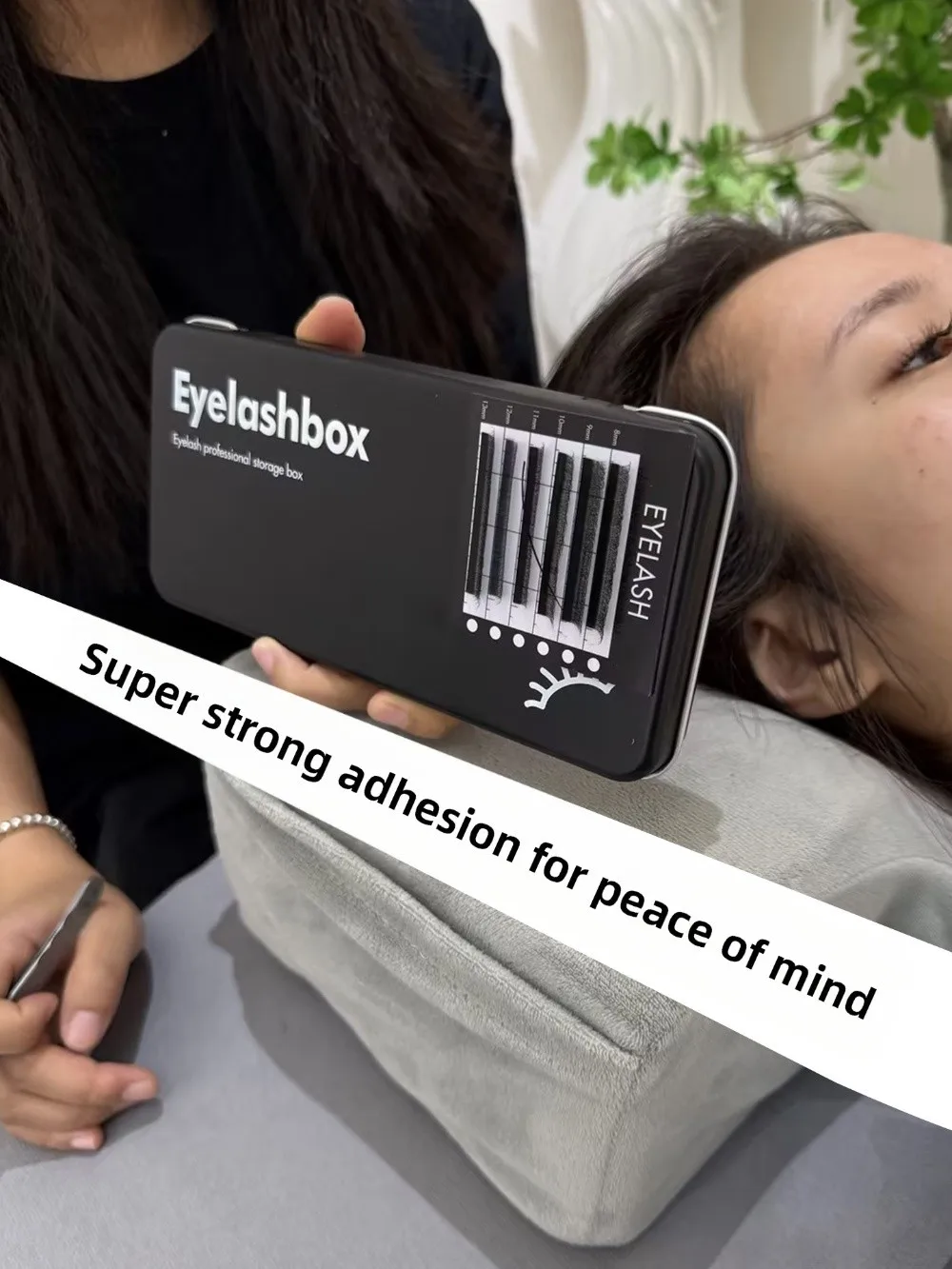 Tragbare Magnetische Aufbewahrungsbox für Wimpern mit Display-Palette Professioneller Wimpern-Organizer Platzsparend – Detail 11