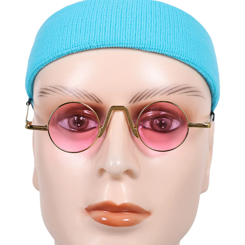 الكرتون الرجال الأزرق أغطية الرأس الكبار الرجال السيد الأفعى عقال نظارات نظارات هالوين كرنفال زي حفلة الهدايا والاكسسوارات #6