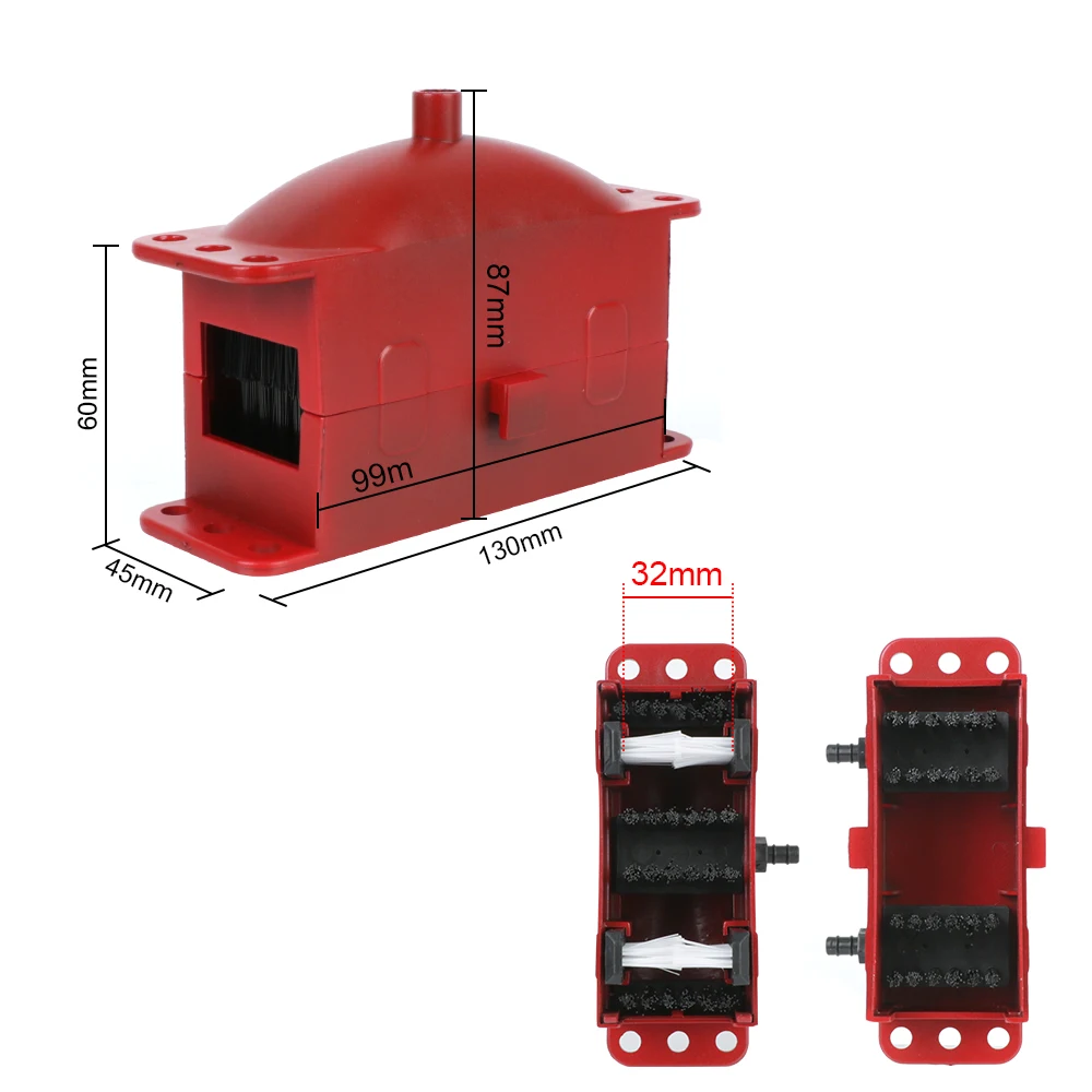 Kit de nettoyage de chaîne de moto, brosse d'entretien, outil de nettoyage d'engrenage, dispositif d'equiLube, universel, Hurbike