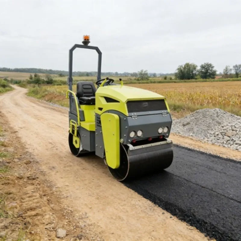 Compactor Road Roller Vibratory Heavy Duty Machine Soil Asphalt Roller Diesel Construction Equipment Small