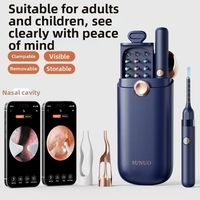 Hot EarSight Plus Smart Visual Ear Cleaner with tweezer 1080P Ear Wax Removal Cleaner 6 LED Lights FHD Video Otoscope Ear Care